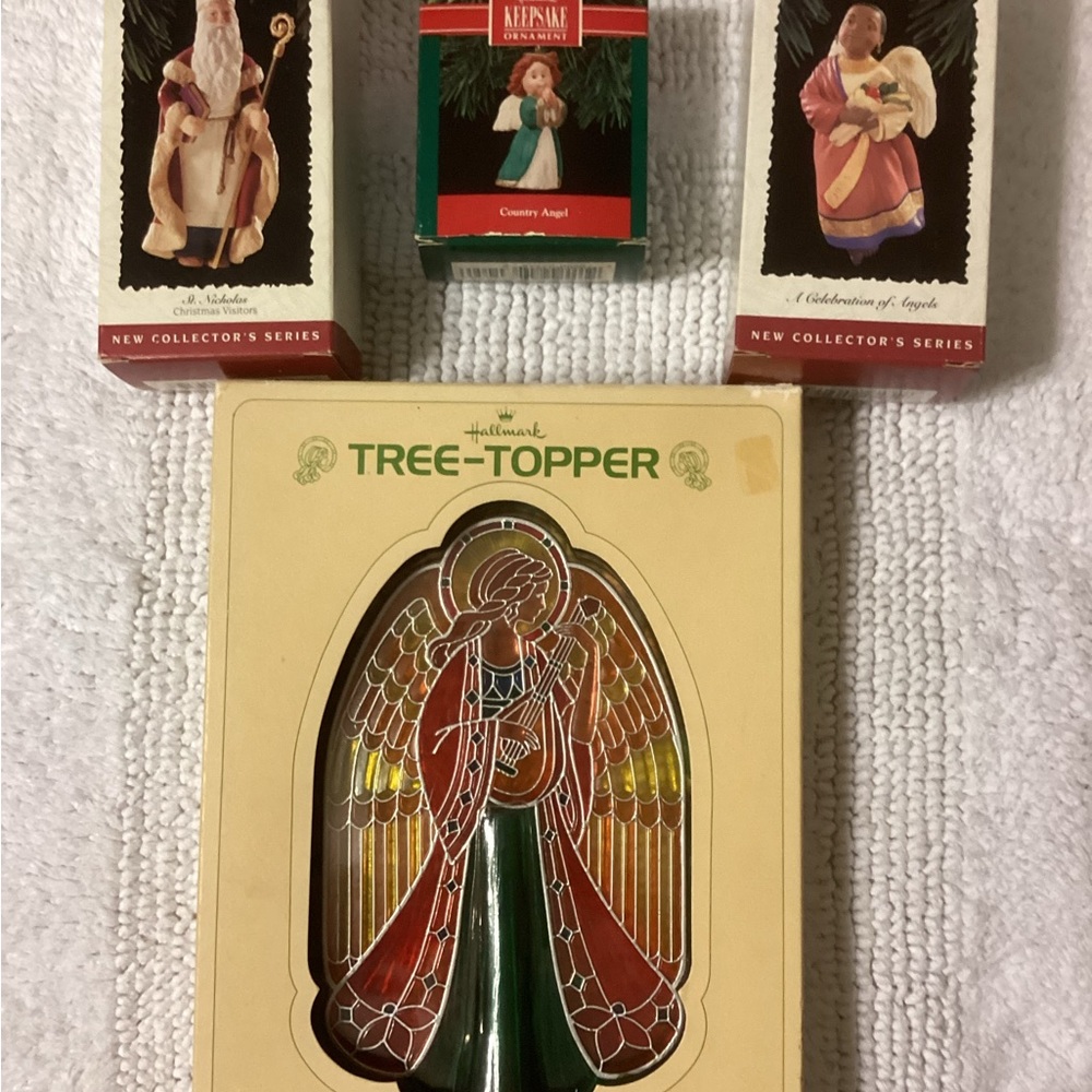 Hallmark Red and Gold Holiday Ornaments